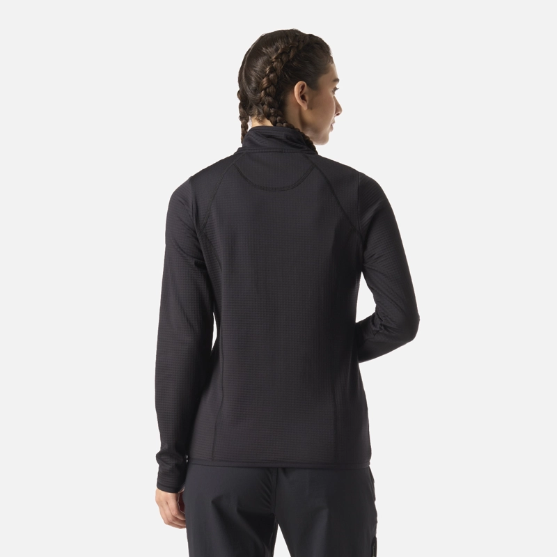 POLERON MUJER TAINA FULL ZIP NEGRO HAKA HONU - 3