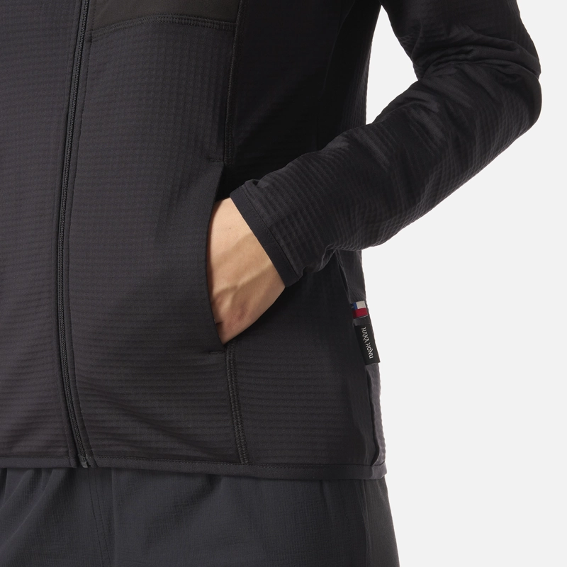 POLERON MUJER TAINA FULL ZIP NEGRO HAKA HONU - 5