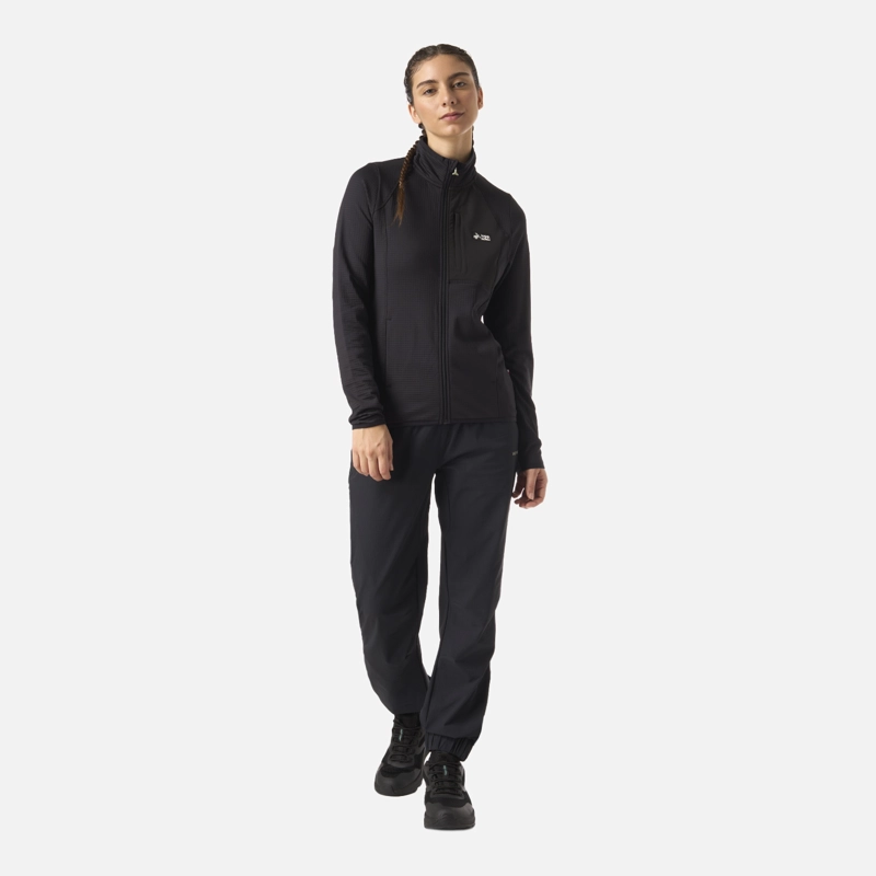 POLERON MUJER TAINA FULL ZIP NEGRO HAKA HONU - 6