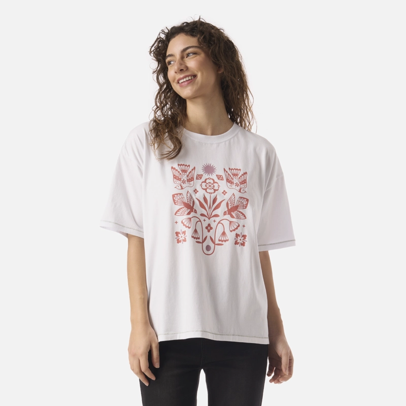 HAKA HONU POLERA MUJER GORRION BLANCO HAKA HONU V26