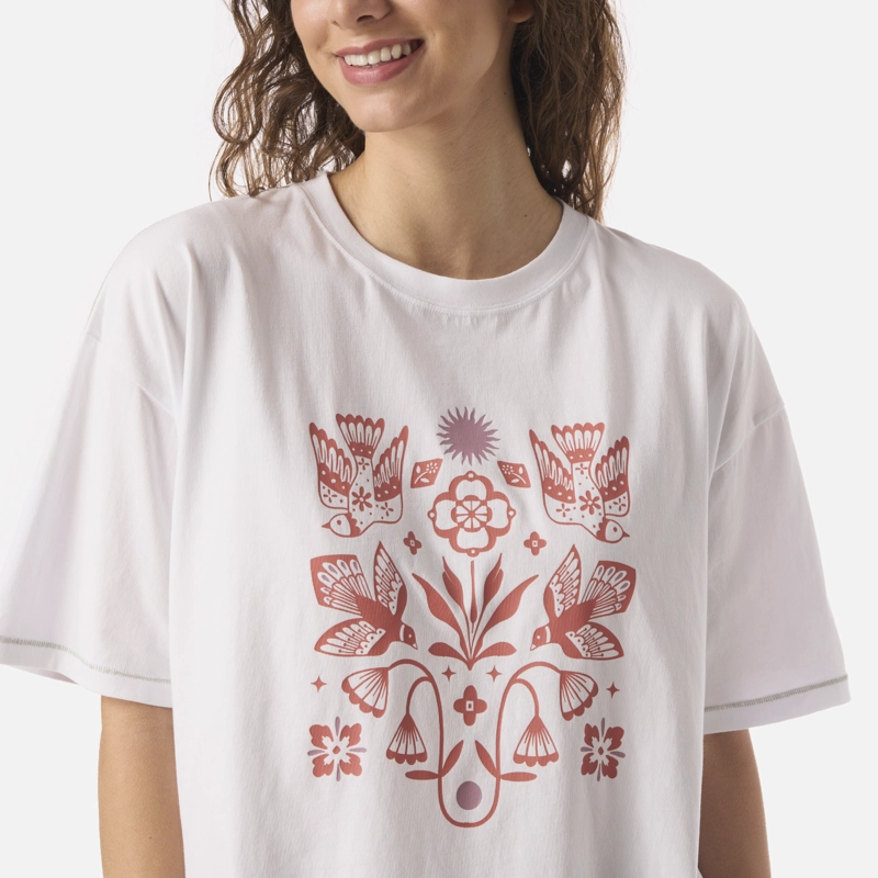 POLERA MUJER GORRION BLANCO HAKA HONU V26 - 4