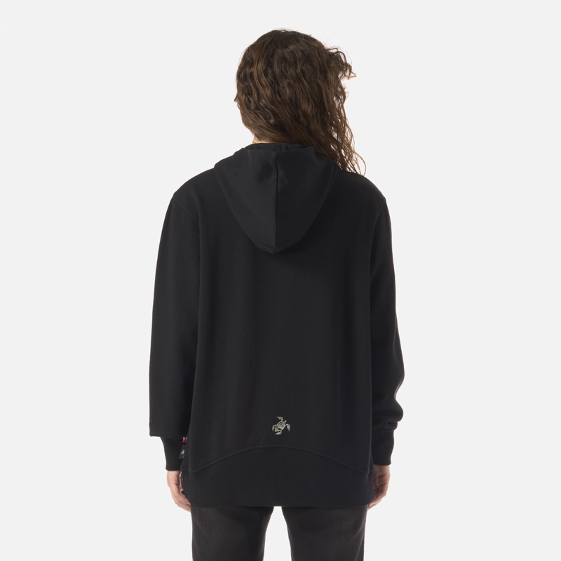 POLERON MUJER MOTOMAMI FULL ZIP NEGRO HAKA HONU - 3
