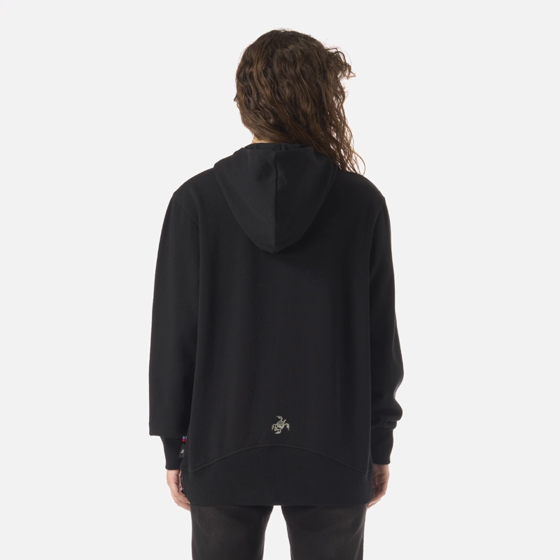 POLERON MUJER MOTOMAMI FULL ZIP NEGRO HAKA HONU - 3