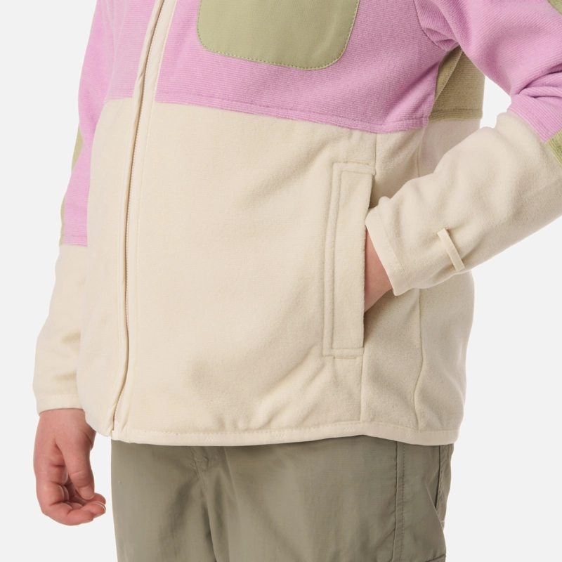 POLAR NIÑA FIREPLACE HOODY SWEATSHIRT VERDE MANZANA LIPPI - 5