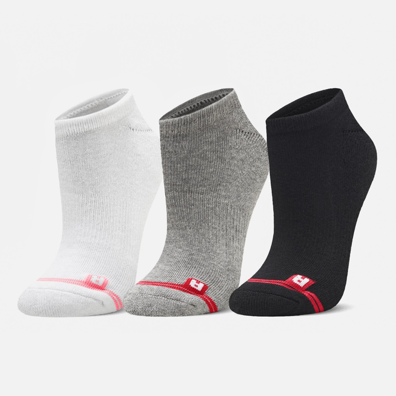 LIPPI CALCETINES LOGO LIPPI PACK NO SHOW NEGRO BLANCO GRIS LIPPI V26