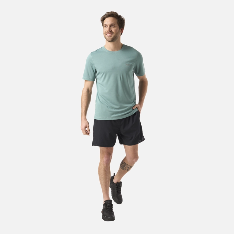 POLERA HOMBRE CORE Q-DRY T-SHIRT TURQUESA LIPPI - 5