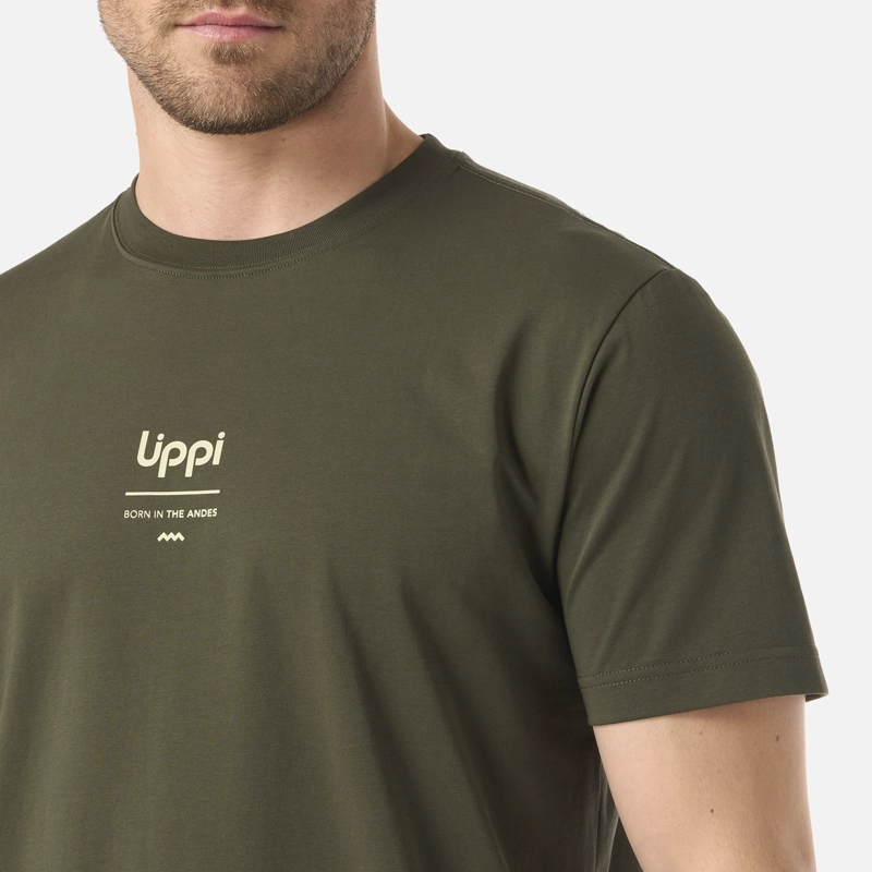 POLERA HOMBRE ULMO MID POINT SORONA T-SHIRT VERDE MUSGO LIPPI - 4