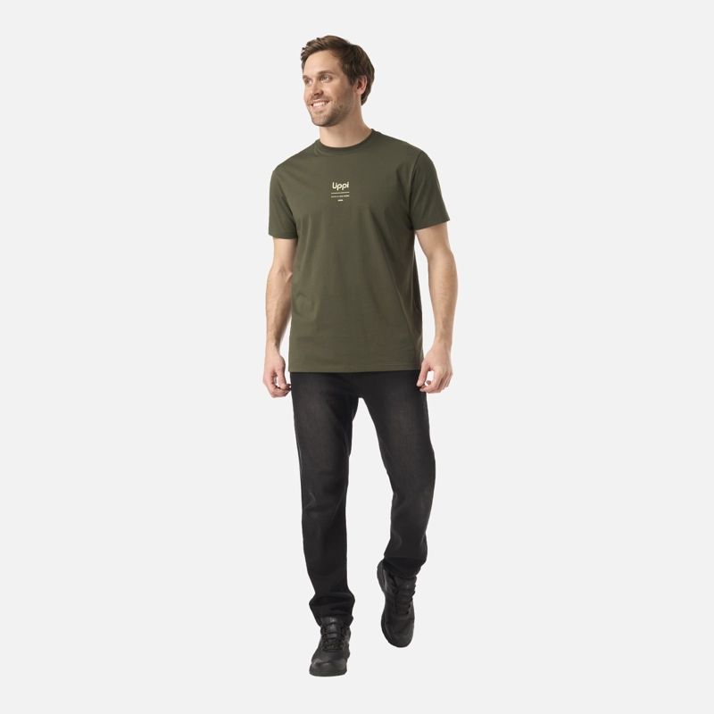 POLERA HOMBRE ULMO MID POINT SORONA T-SHIRT VERDE MUSGO LIPPI - 5