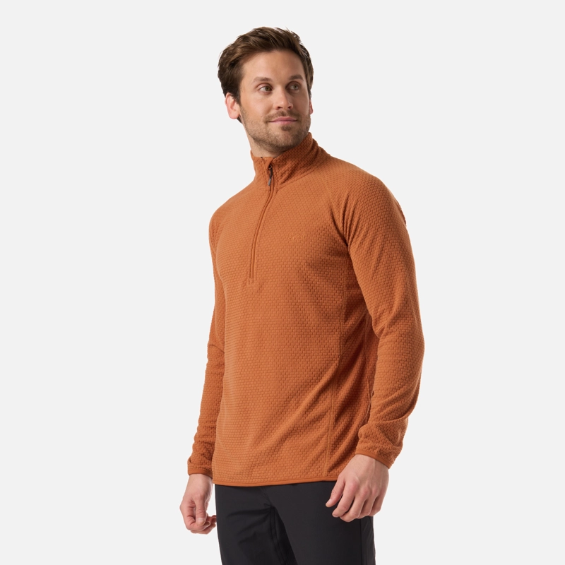 POLERON HOMBRE JACARANDA NANO-F 1/4 ZIP TERRACOTA LIPPI - 2