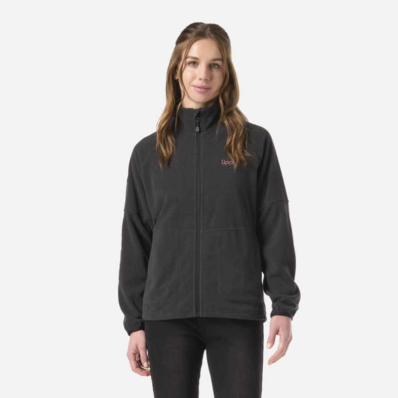 POLAR MUJER STRIPES NANO-F FULL ZIP NEGRO LIPPI V26 - 1