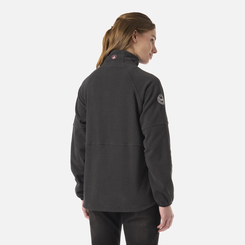 POLAR MUJER STRIPES NANO-F FULL ZIP NEGRO LIPPI V26 - 3