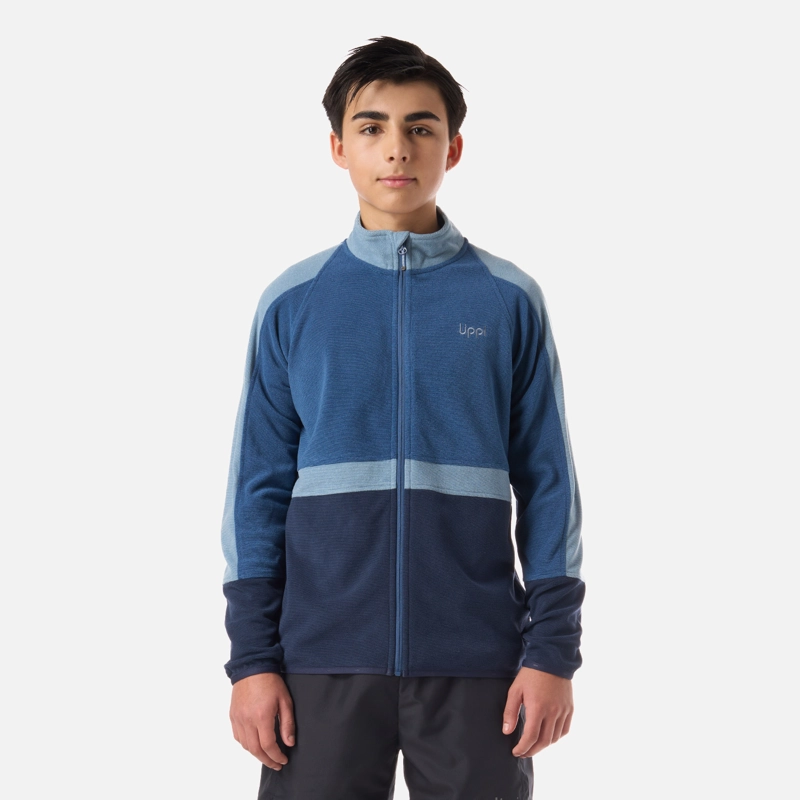 POLAR TEEN BOY FIREPLACE FULL ZIP SWEATSHIRT AZUL OSCURO LIPPI V26 - 1