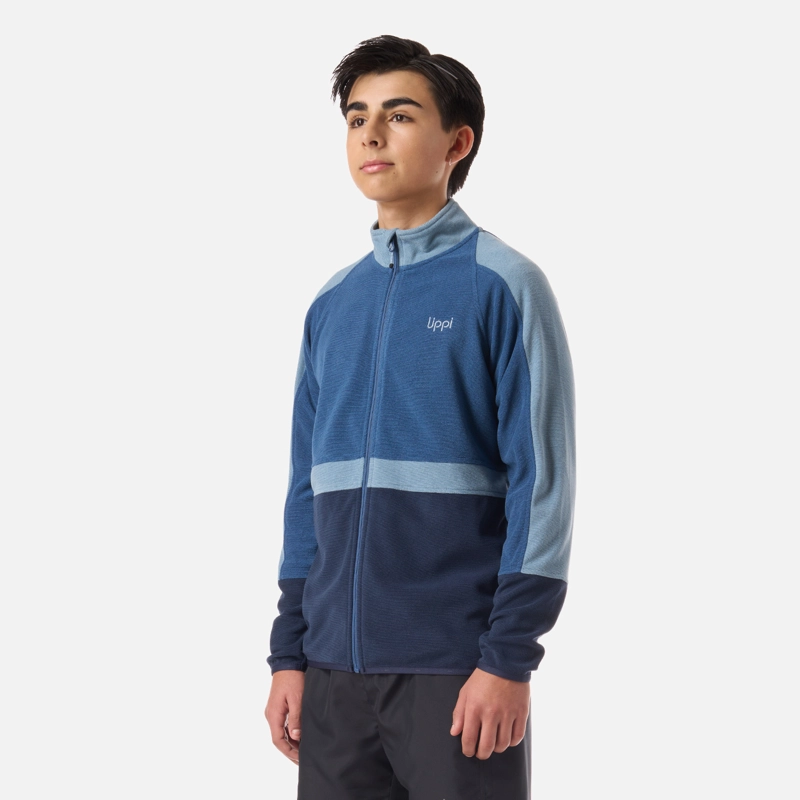POLAR TEEN BOY FIREPLACE FULL ZIP SWEATSHIRT AZUL OSCURO LIPPI V26 - 2