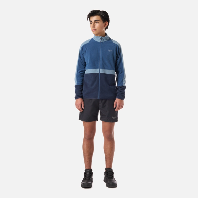 POLAR TEEN BOY FIREPLACE FULL ZIP SWEATSHIRT AZUL OSCURO LIPPI V26 - 6