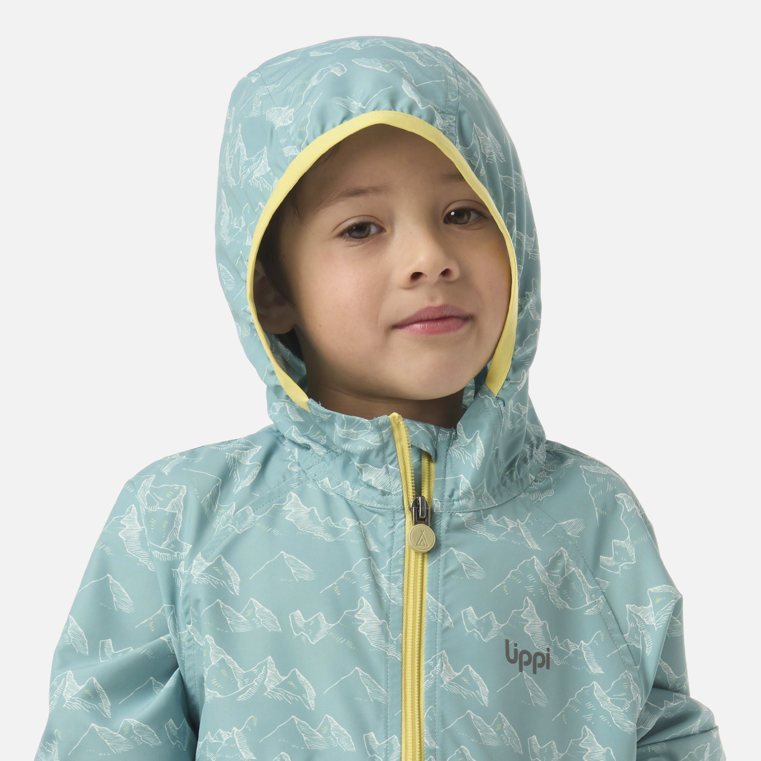 CHAQUETA NIÑO NIGHTFALL WINDBREAKER HOODY JACKET PRINT TURQUESA V26 - 4
