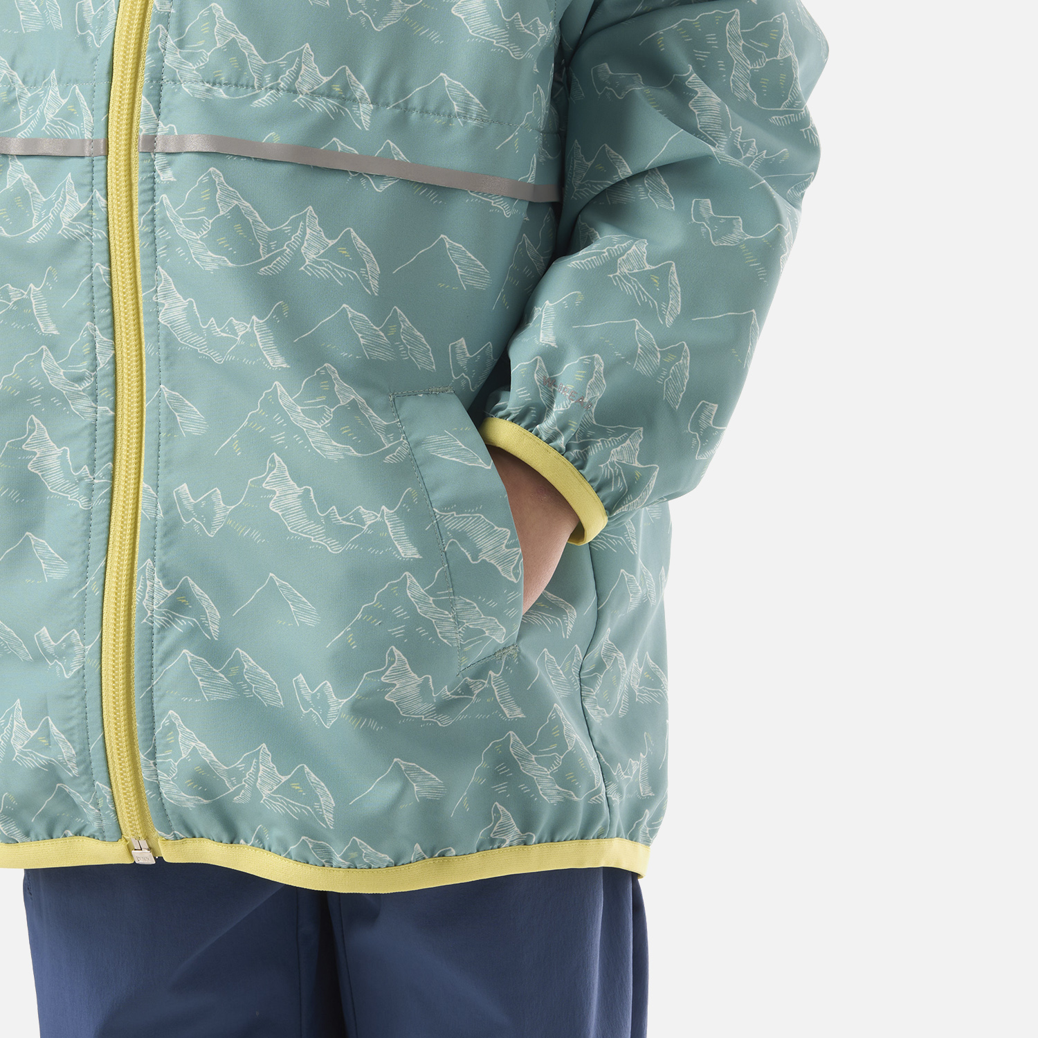 CHAQUETA NIÑO NIGHTFALL WINDBREAKER HOODY JACKET PRINT TURQUESA V26 - 5