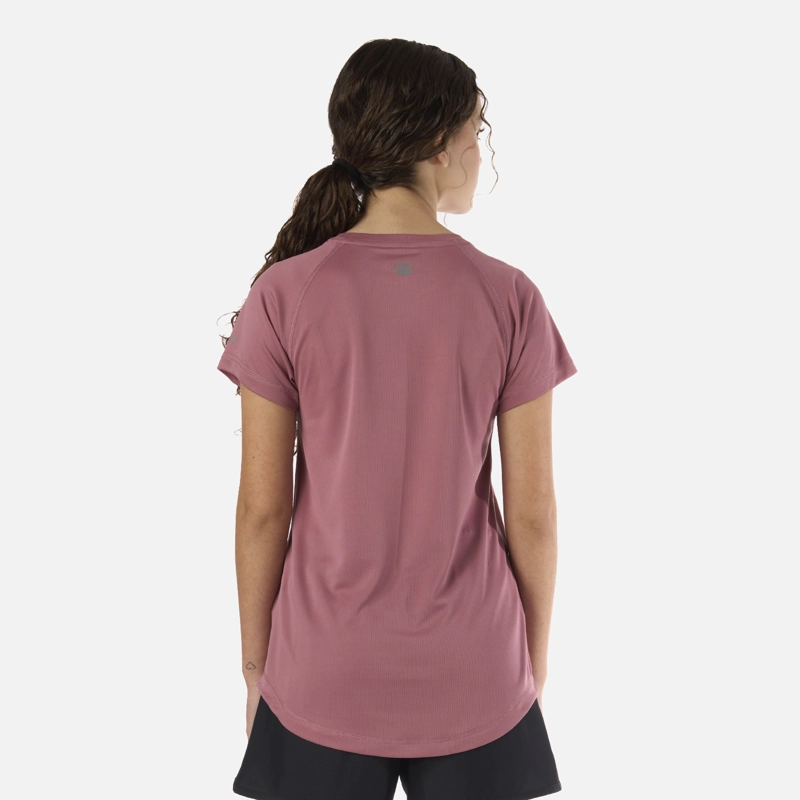 POLERA TEEN GIRL CORE Q-DRY T-SHIRT ROSA OSCURO LIPPI - 3