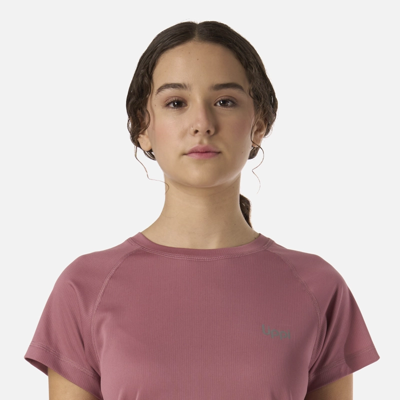 POLERA TEEN GIRL CORE Q-DRY T-SHIRT ROSA OSCURO LIPPI - 4