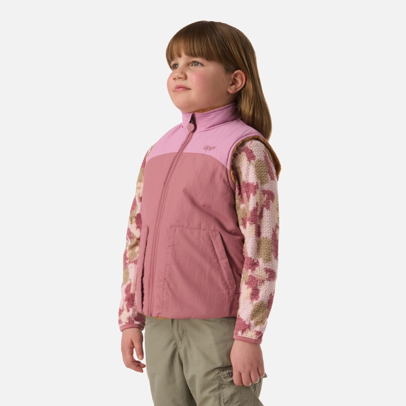 POLAR NIÑA CAMPFIRE 2-FACES JACKET ROSA OSCURO LIPPI - 2