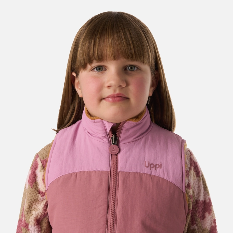 POLAR NIÑA CAMPFIRE 2-FACES JACKET ROSA OSCURO LIPPI - 4