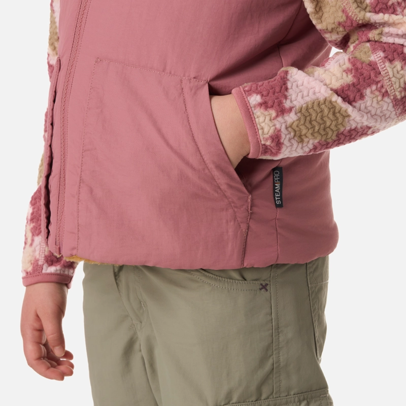 POLAR NIÑA CAMPFIRE 2-FACES JACKET ROSA OSCURO LIPPI - 5