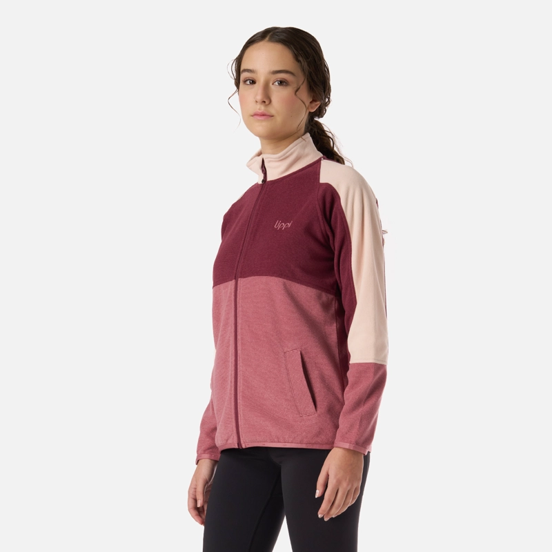 POLAR TEEN GIRL FIREPLACE FULL ZIP SWEATSHIRT ROSA OSCURO LIPPI - 2