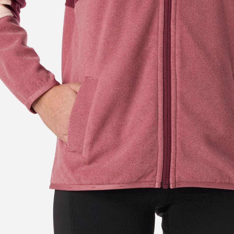 POLAR TEEN GIRL FIREPLACE FULL ZIP SWEATSHIRT ROSA OSCURO LIPPI - 4