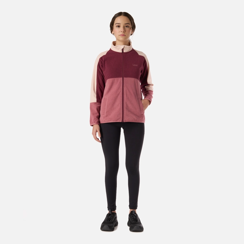 POLAR TEEN GIRL FIREPLACE FULL ZIP SWEATSHIRT ROSA OSCURO LIPPI - 5