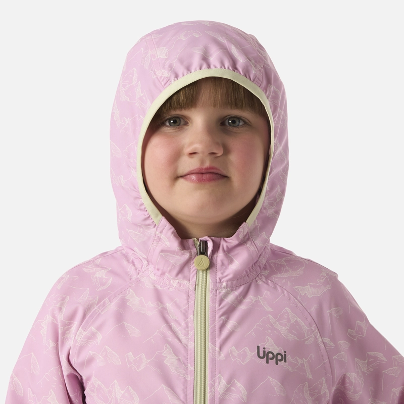 CHAQUETA NIÑA NIGHTFALL WINDBREAKER HOODY JACKET PRINT ROSA LIPPI - 4