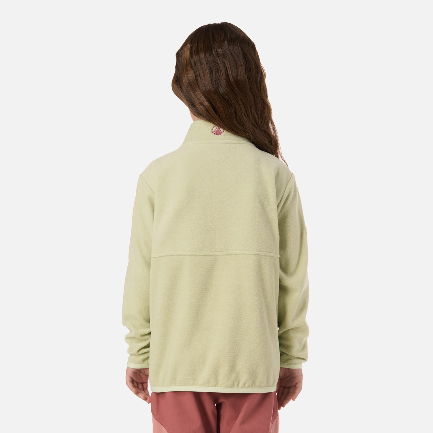 POLAR NIÑA STRIPES NANO-F FULL ZIP GRIS CLARO / VERDE AGUA LIPPI V26 - 3