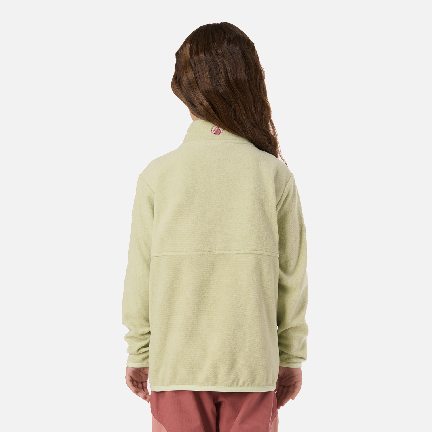 POLAR NIÑA STRIPES NANO-F FULL ZIP GRIS CLARO / VERDE AGUA LIPPI V26 - 3