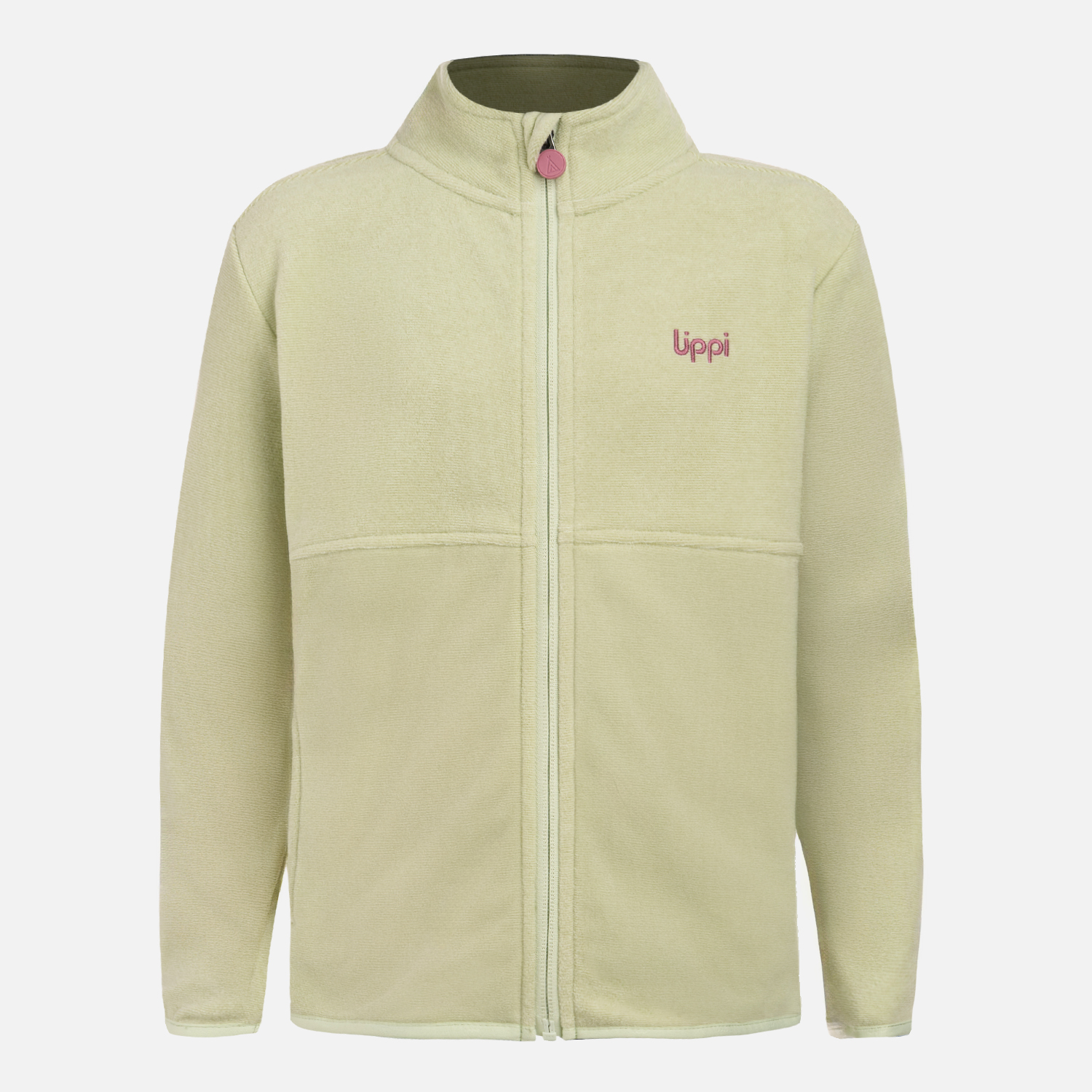 POLAR NIÑA STRIPES NANO-F FULL ZIP GRIS CLARO / VERDE AGUA LIPPI V26 - 7