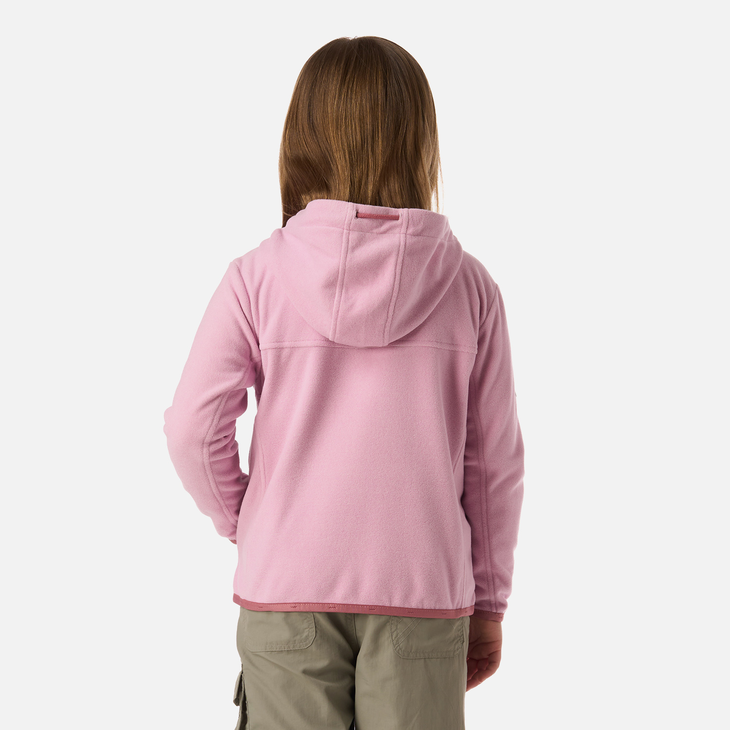 POLAR NIÑA STRIPES NANO-F FULL ZIP HOODY ROSA CLARO LIPPI V26 - 3