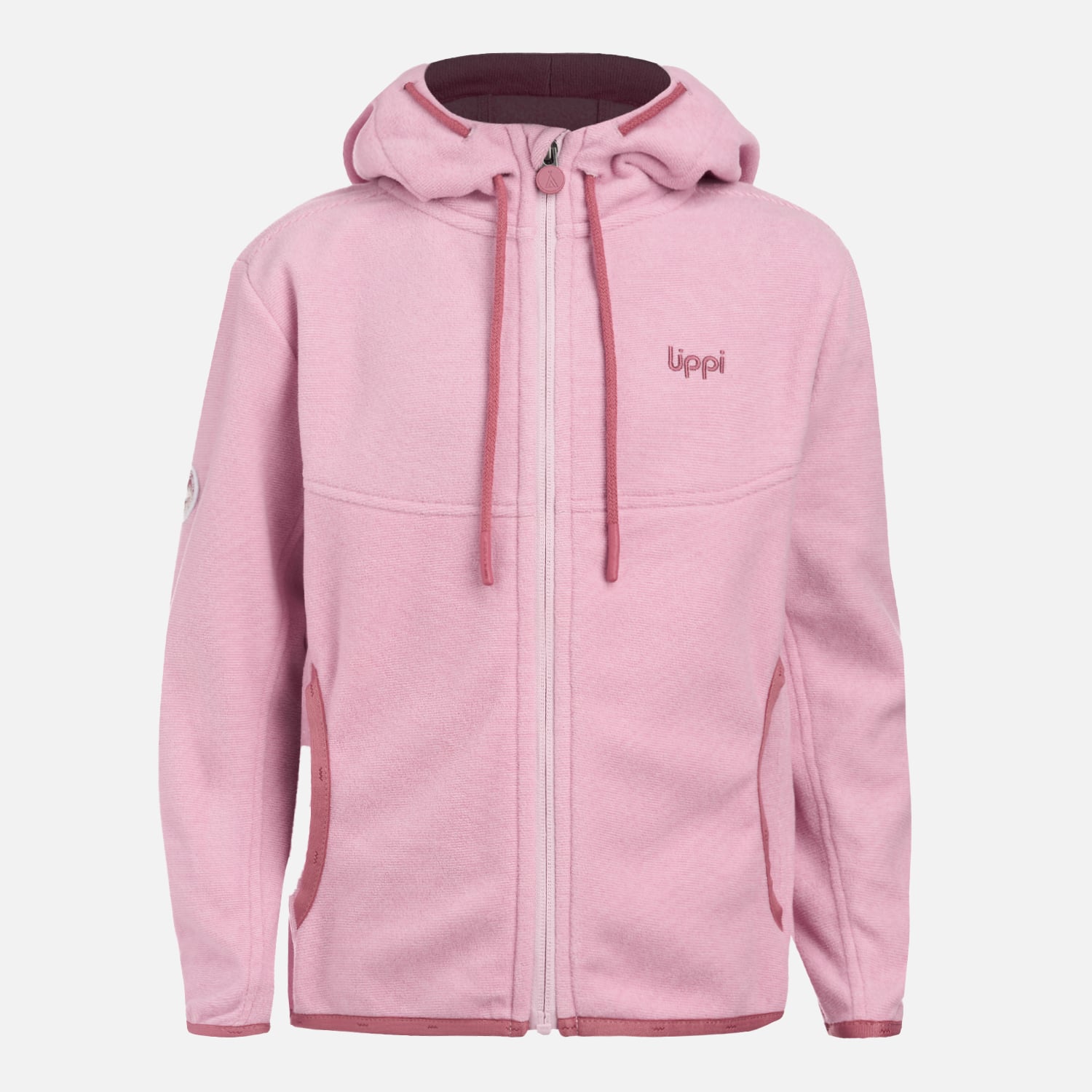 POLAR NIÑA STRIPES NANO-F FULL ZIP HOODY ROSA CLARO LIPPI V26 - 7