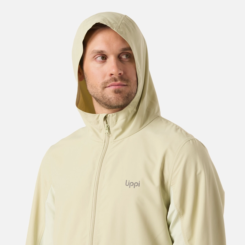 CHAQUETA HOMBRE NIGHTFALL WINDBREAKER 1/4 ZIP HOODY JACKET VERDE MANZANA LIPPI - 4