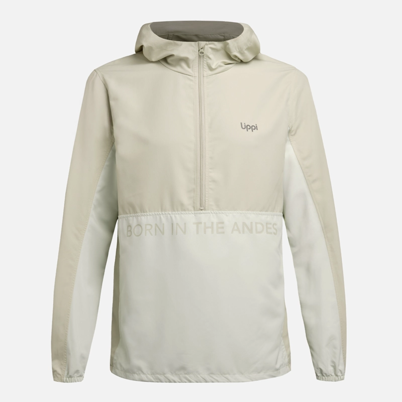 CHAQUETA HOMBRE NIGHTFALL WINDBREAKER 1/4 ZIP HOODY JACKET VERDE MANZANA LIPPI - 8