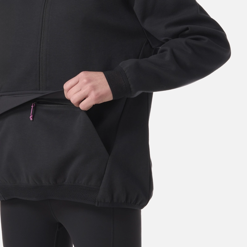 POLERON MUJER DOWNSTREET 1/4 ZIP SWEATSHIRT NEGRO LIPPI - 5