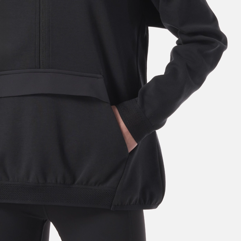 POLERON MUJER DOWNSTREET 1/4 ZIP SWEATSHIRT NEGRO LIPPI - 6