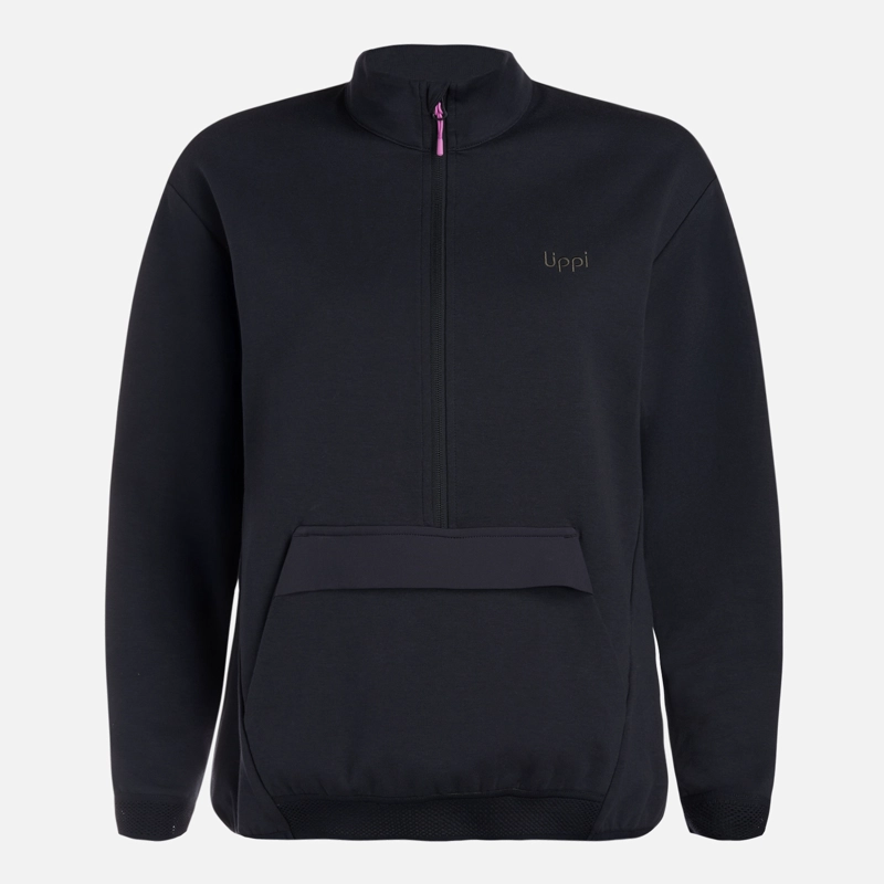 POLERON MUJER DOWNSTREET 1/4 ZIP SWEATSHIRT NEGRO LIPPI - 8