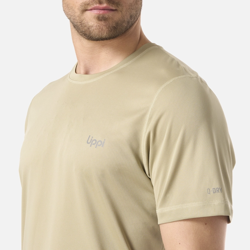 POLERA HOMBRE CORE Q-DRY T-SHIRT VERDE OLIVA LIPPI V26 - 4