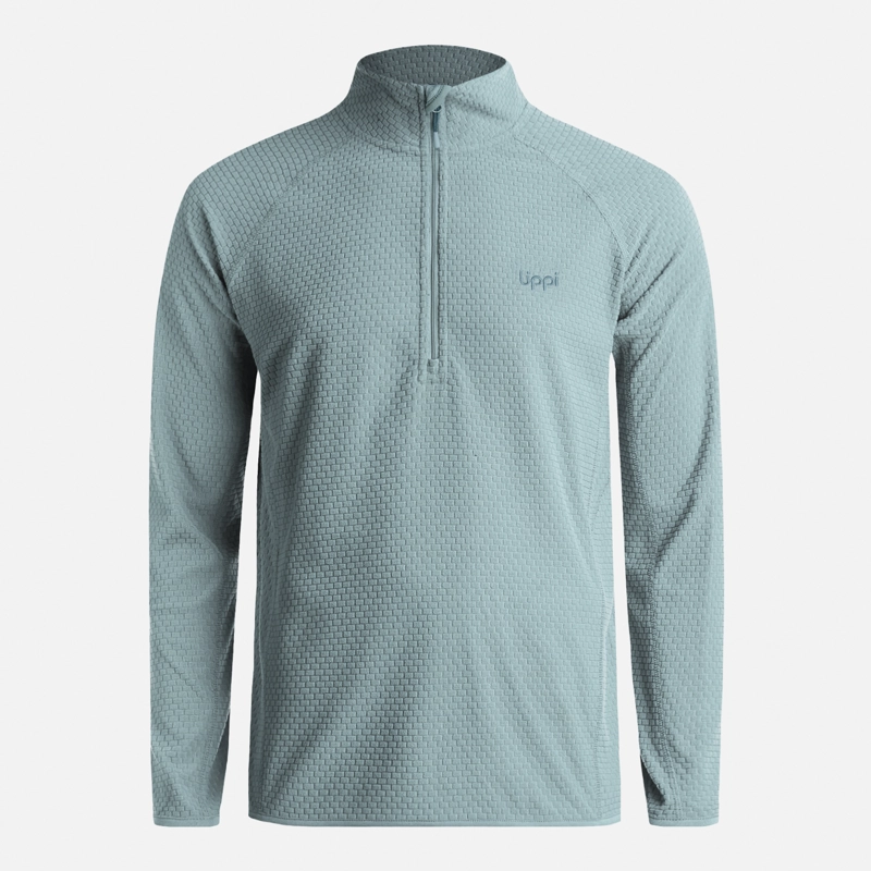 POLERON HOMBRE JACARANDA NANO-F 1/4 ZIP TURQUESA LIPPI - 6