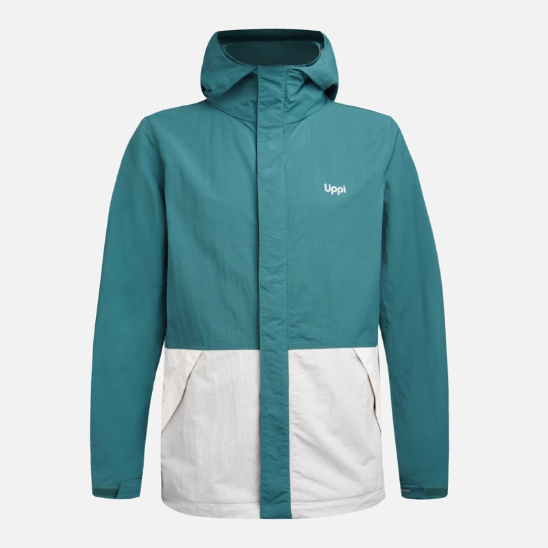 CHAQUETA HOMBRE CITYME WINDBREAKER HOODY JACKET PETROLEO LIPPI - 9