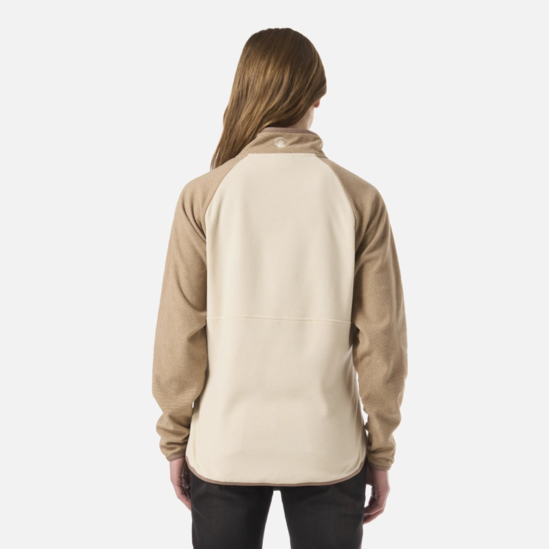 POLAR MUJER FIREPLACE 1/4 ZIP SWEATSHIRT CREMA LIPPI - 3