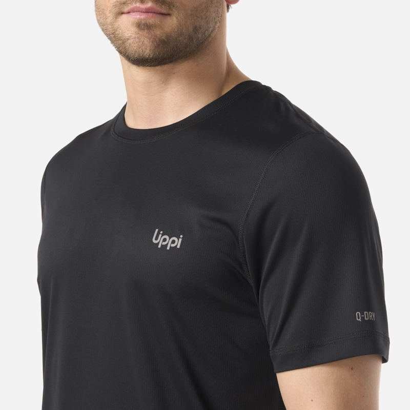 POLERA HOMBRE CORE Q-DRY T-SHIRT NEGRO LIPPI V26 - 4