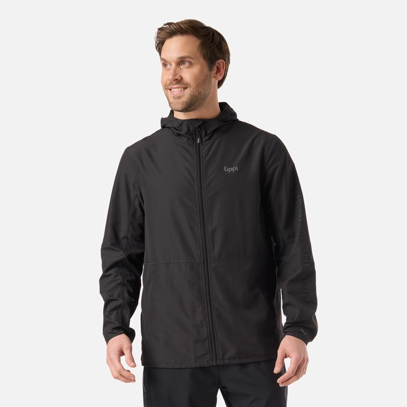 CHAQUETA HOMBRE NIGHTFALL WINDBREAKER HOODY JACKET NEGRO LIPPI - 1