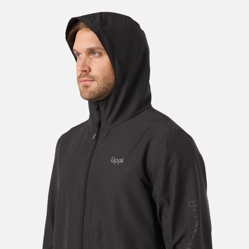 CHAQUETA HOMBRE NIGHTFALL WINDBREAKER HOODY JACKET NEGRO LIPPI - 4