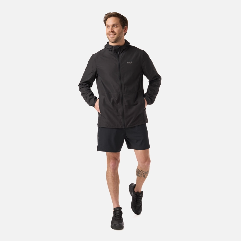 CHAQUETA HOMBRE NIGHTFALL WINDBREAKER HOODY JACKET NEGRO LIPPI - 8