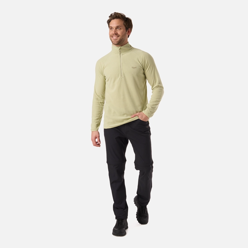 POLERON HOMBRE JACARANDA NANO-F 1/4 ZIP VERDE MANZANA LIPPI - 5