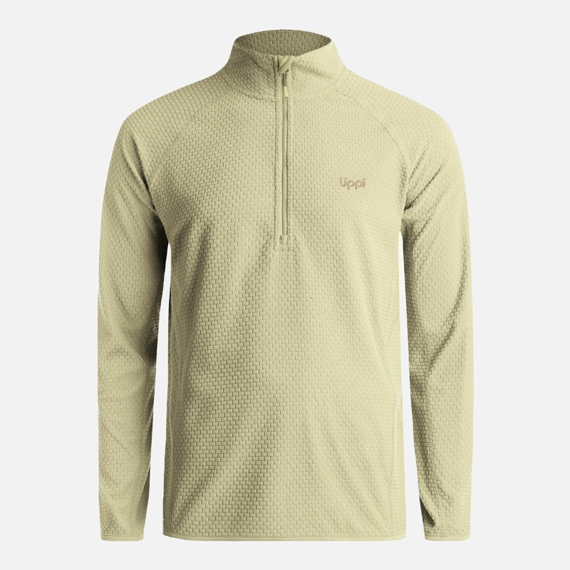 POLERON HOMBRE JACARANDA NANO-F 1/4 ZIP VERDE MANZANA LIPPI - 6