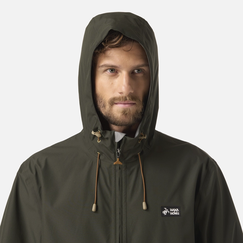 CHAQUETA HOMBRE VIENTO NORTE 14 ZIP VERDE MILITAR HAKA HONU - 4